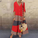 Vestido Longo com Abotoamento Austin