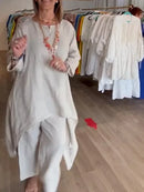 Conjunto Alongado de Linho Français