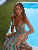 Vestido Midi Estampado Mermaid