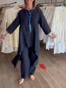 Conjunto Alongado de Linho Français