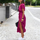 Vestido Mídi Transpassado Alkira