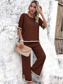 Conjunto Feminino de Malha Split