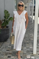 Vestido Midi de Linho Zorane