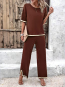 Conjunto Feminino de Malha Split