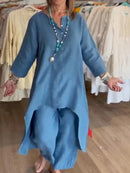 Conjunto Alongado de Linho Français