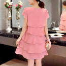 Vestido Curto em Camadas Maadi