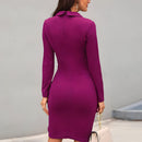 Vestido Social Jersey