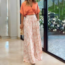 Conjunto Cropped Calça Pantalona Terrassa