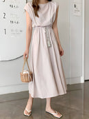 Vestido Mídi com Amarração Ruby