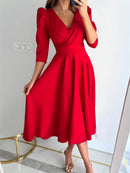 Vestido Mídi Elegante Kiora